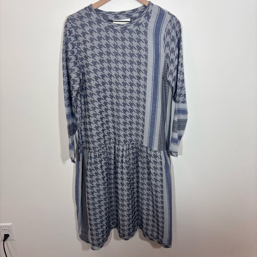 Summery Copenhagen Josefine Long Sleeves Dress NWT Small Doeskin/ Peacot Cotton
